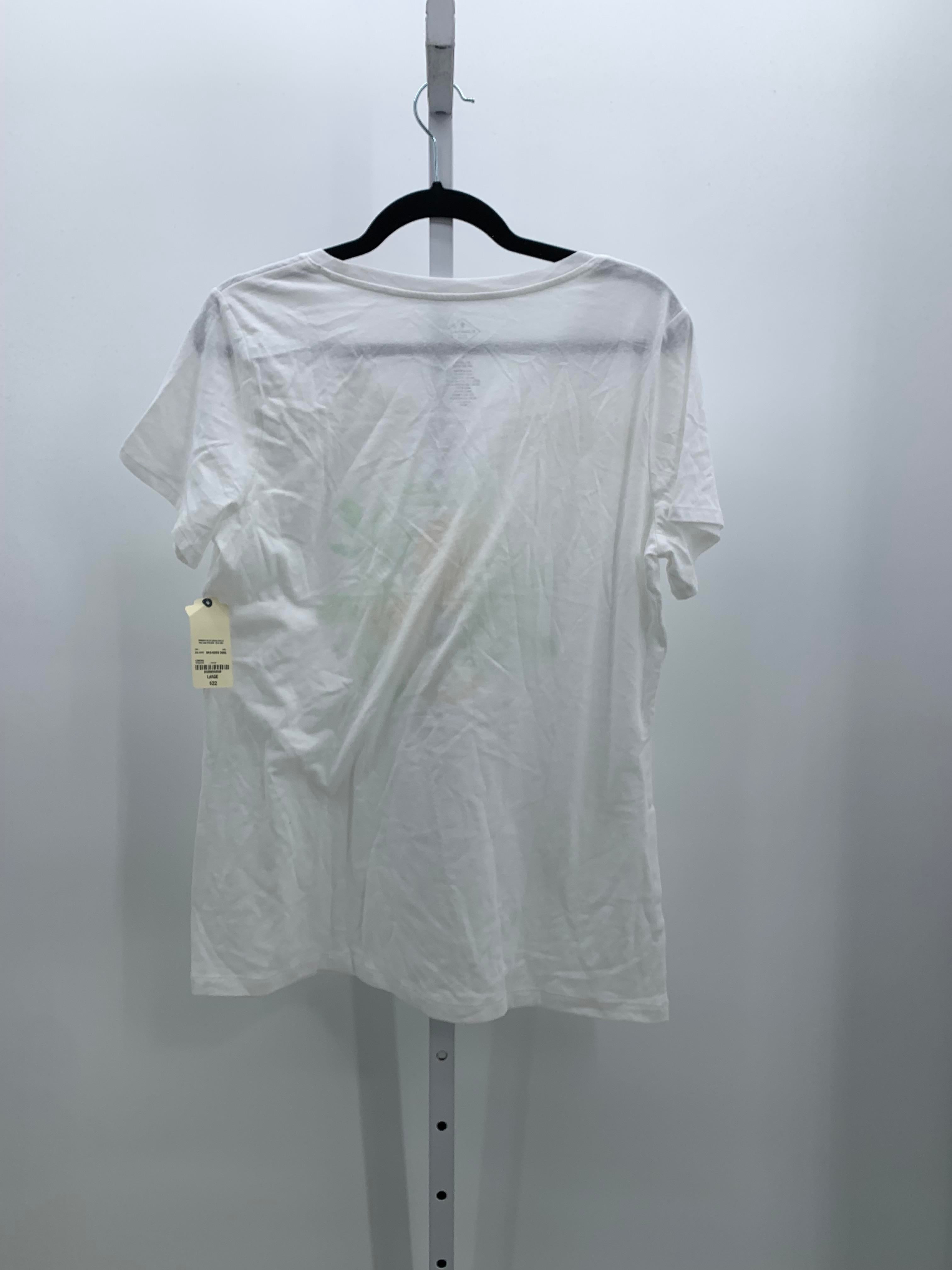 St. Johns Bay Size Large Misses Short Sleeve Shirt