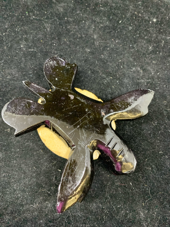 POLISHED STONE TURTLE BLACK/TAN.