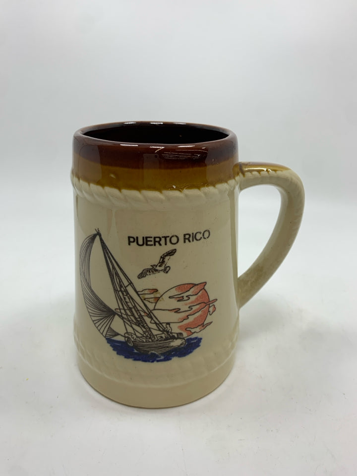 VTG CERAMIC PUERTO RICO MUG/BEER STEIN.