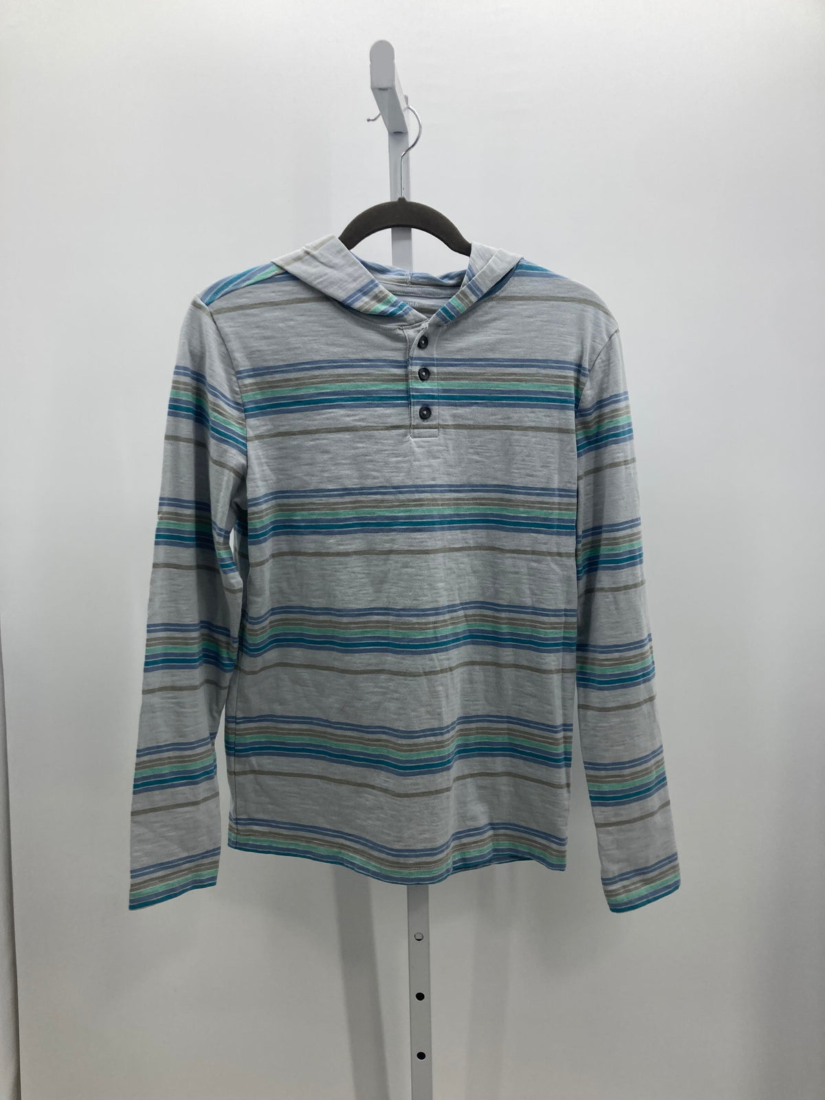 HOODED STRIPES KNIT