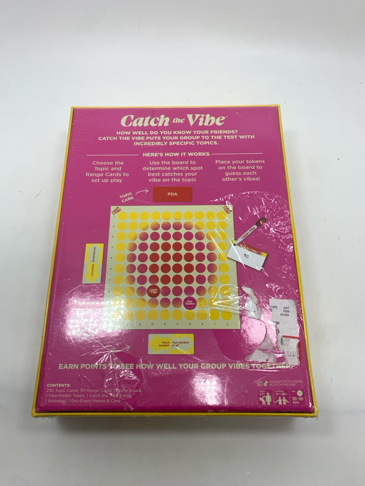 NIB CATCH THE VIBE GAME.