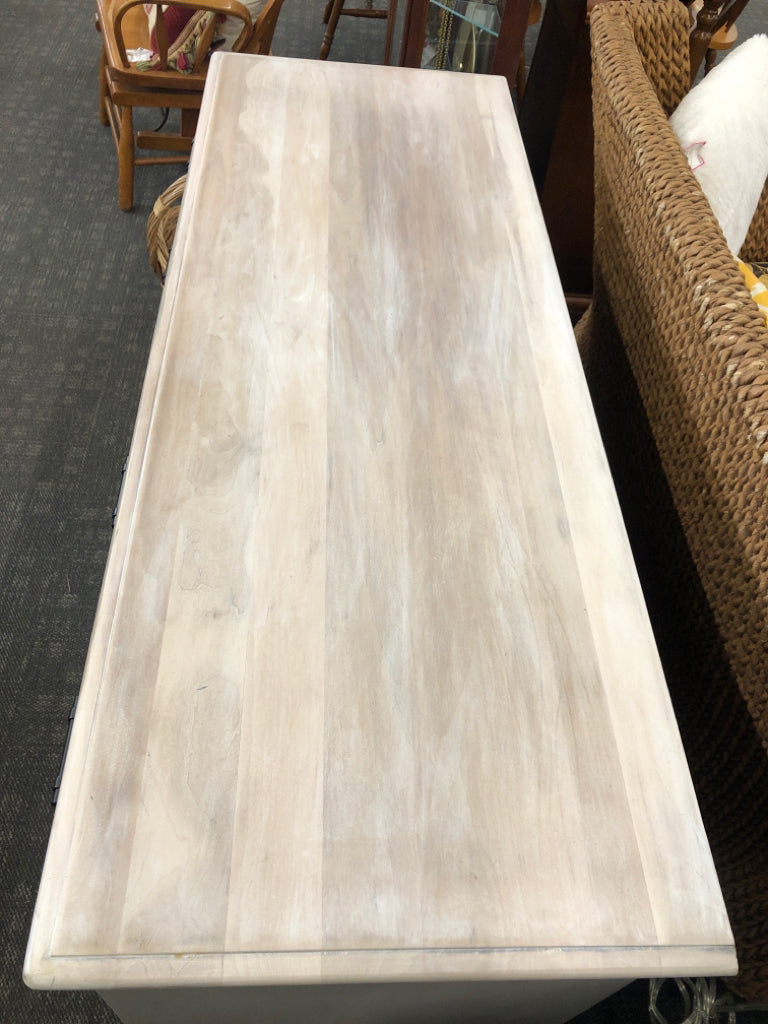 RE-FINISHED ETHAN ALLEN BUFFET TABLE.