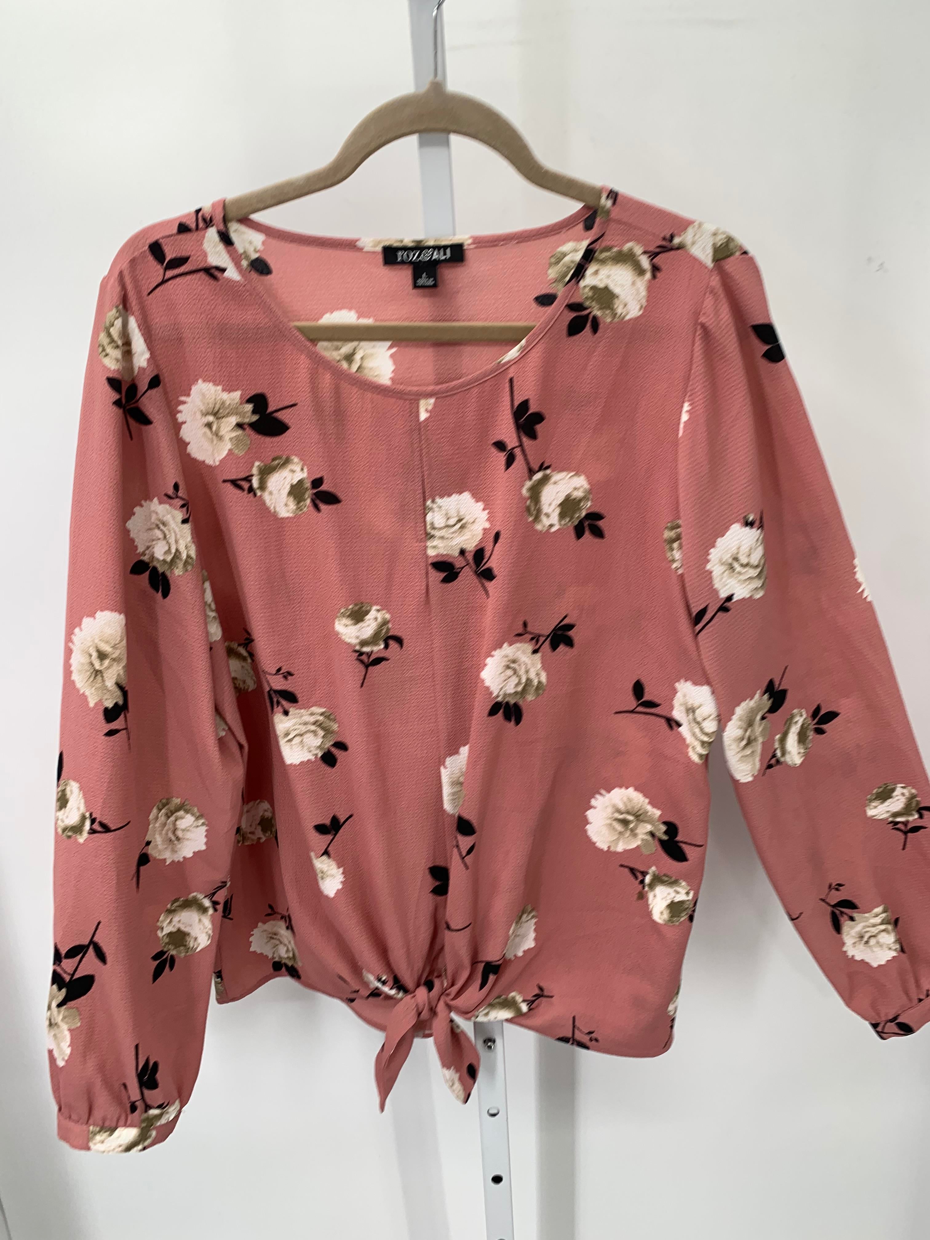 Roz & Ali Size Large Misses Long Sleeve Shirt
