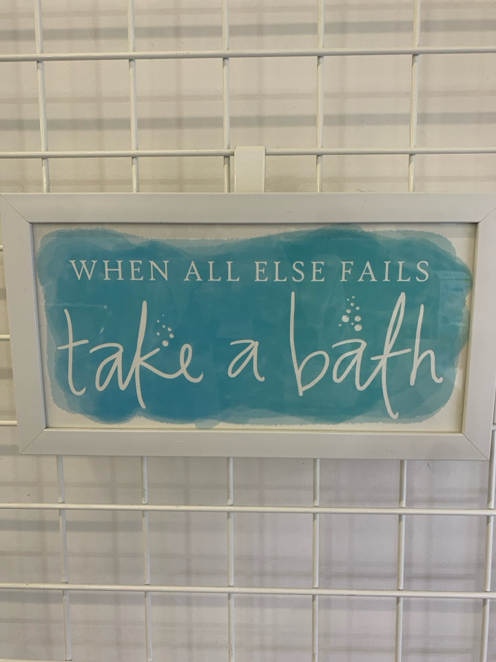 TAKE A BATH WALL ART.