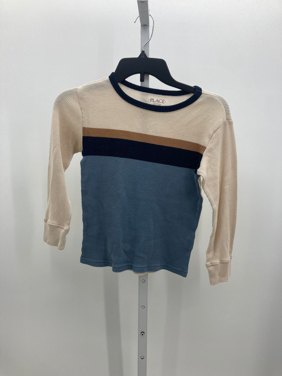 BLUE STRIPES WAFFLE KNIT