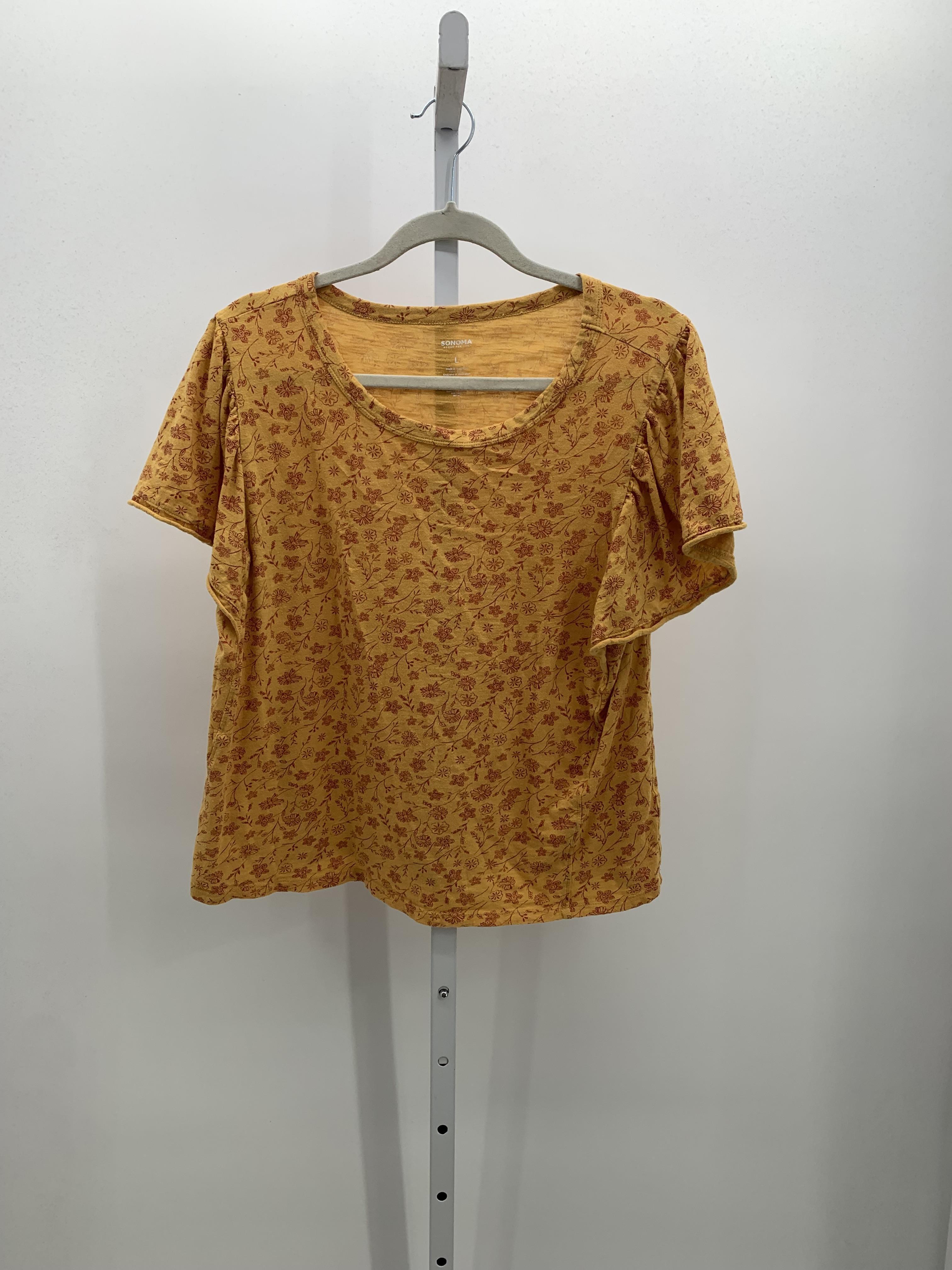Sonoma Size Large Misses Short Sleeve Shirt