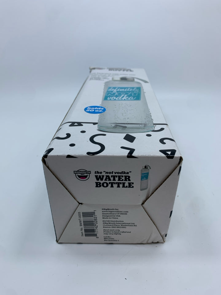 NIB "NOT VODKA" WATER BOTTLE.