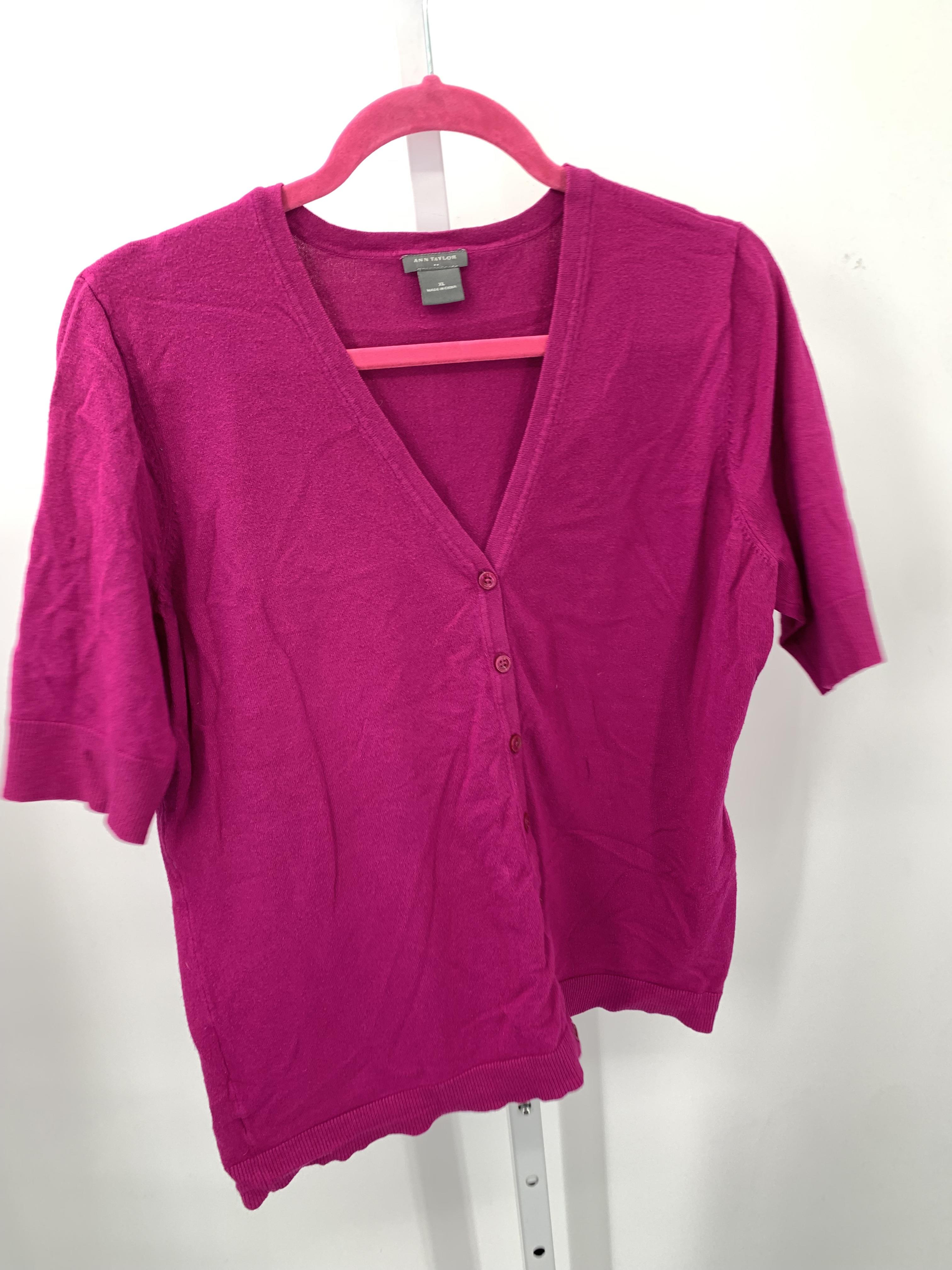 Ann Taylor Size Extra Large Misses Short Slv Sweater