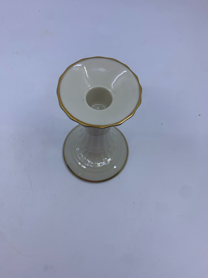 2 LENOX TAPER CANDLE HOLDERS.