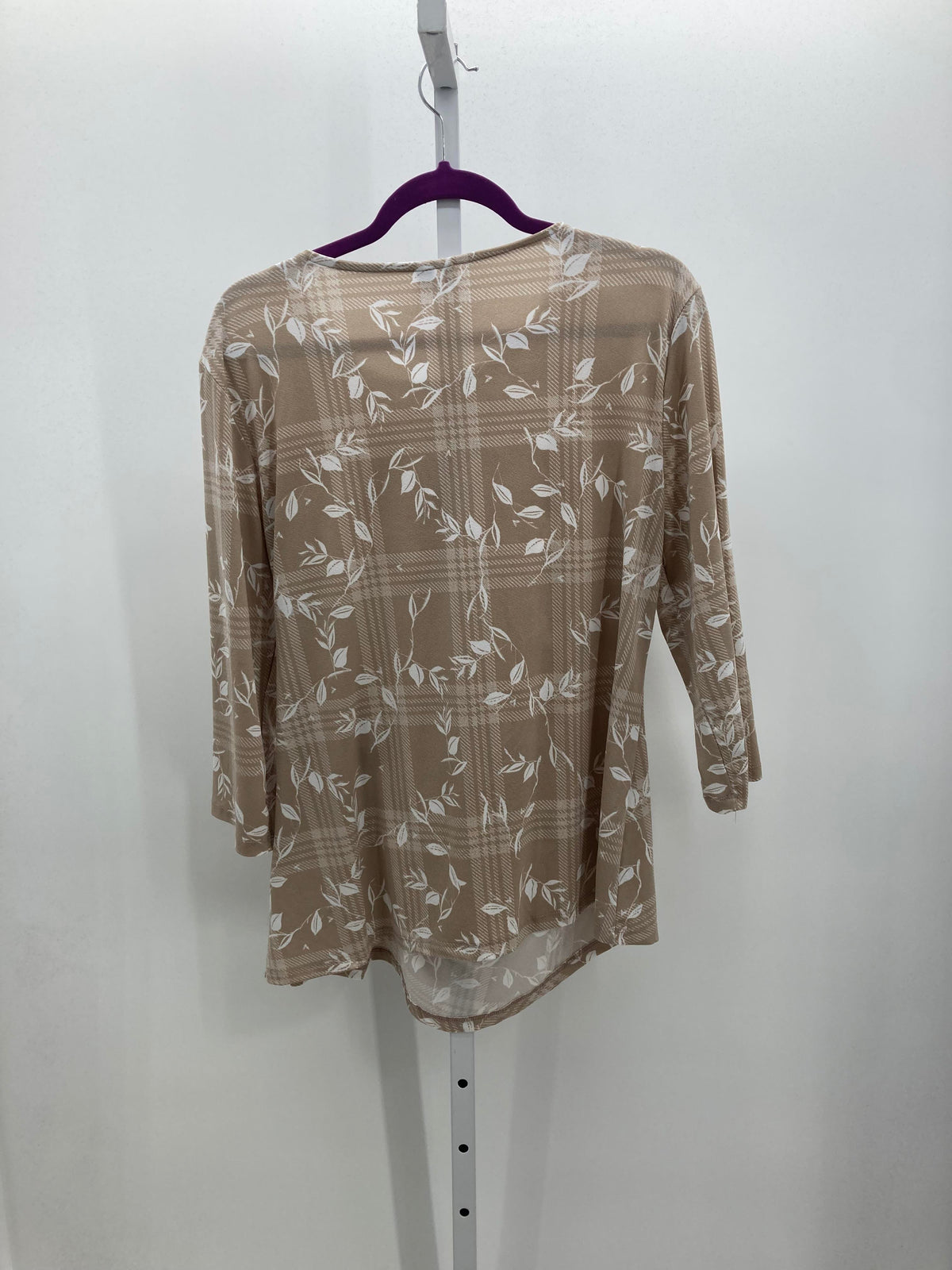Elle Size Extra Large Misses 3/4 Sleeve Shirt