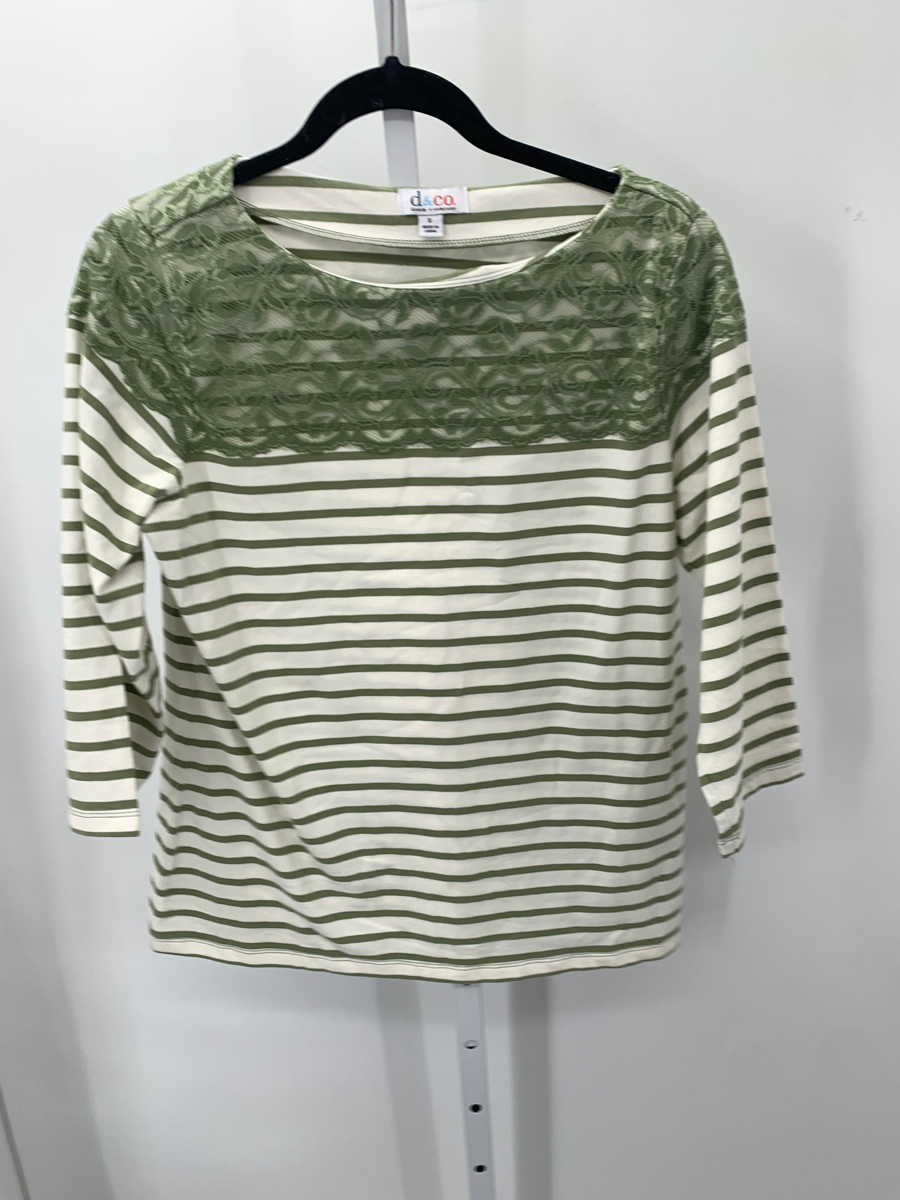 d & co. Size Small Misses 3/4 Sleeve Shirt