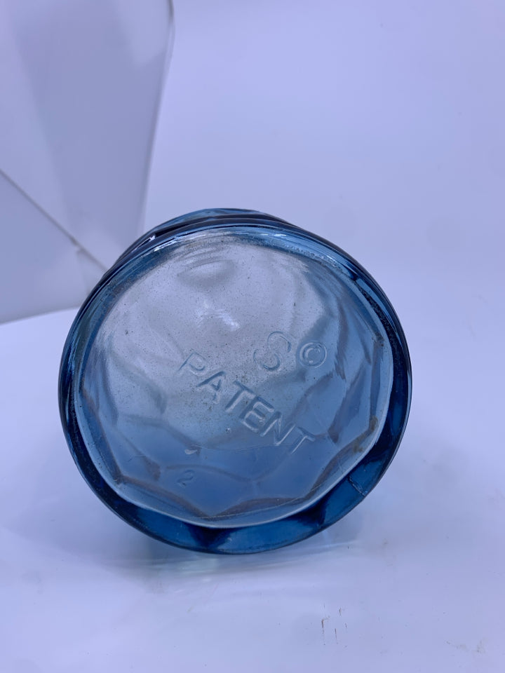 TALL BLUE OMBRE VASE.
