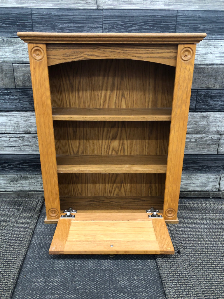 WOOD WALL CABINET /SHELF.