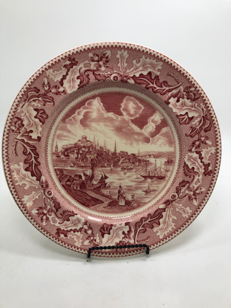 VTG "VIEW OF BOSTON" HISTORIC AMERICA PLATE.