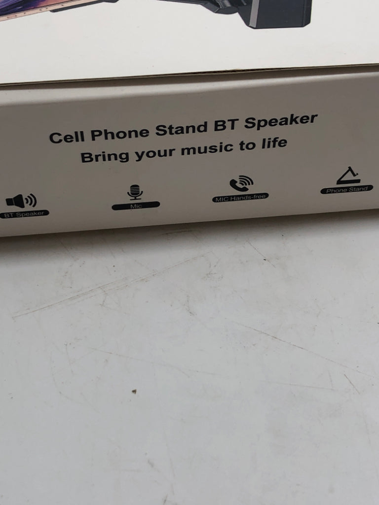 NIB CELLPHONE STAND W/BT SPEAKER.