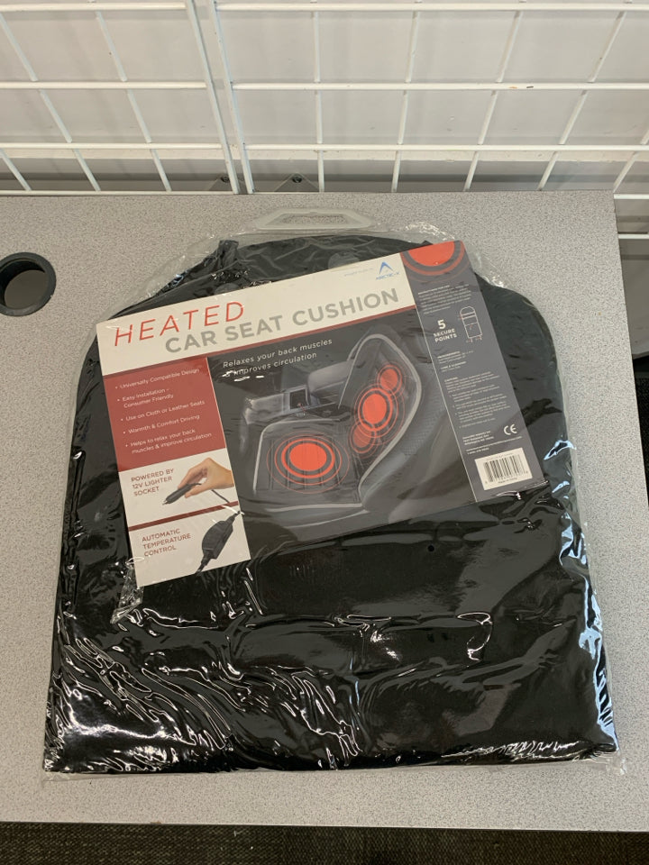 NIB HEATED CAR SEAT CUSHION.