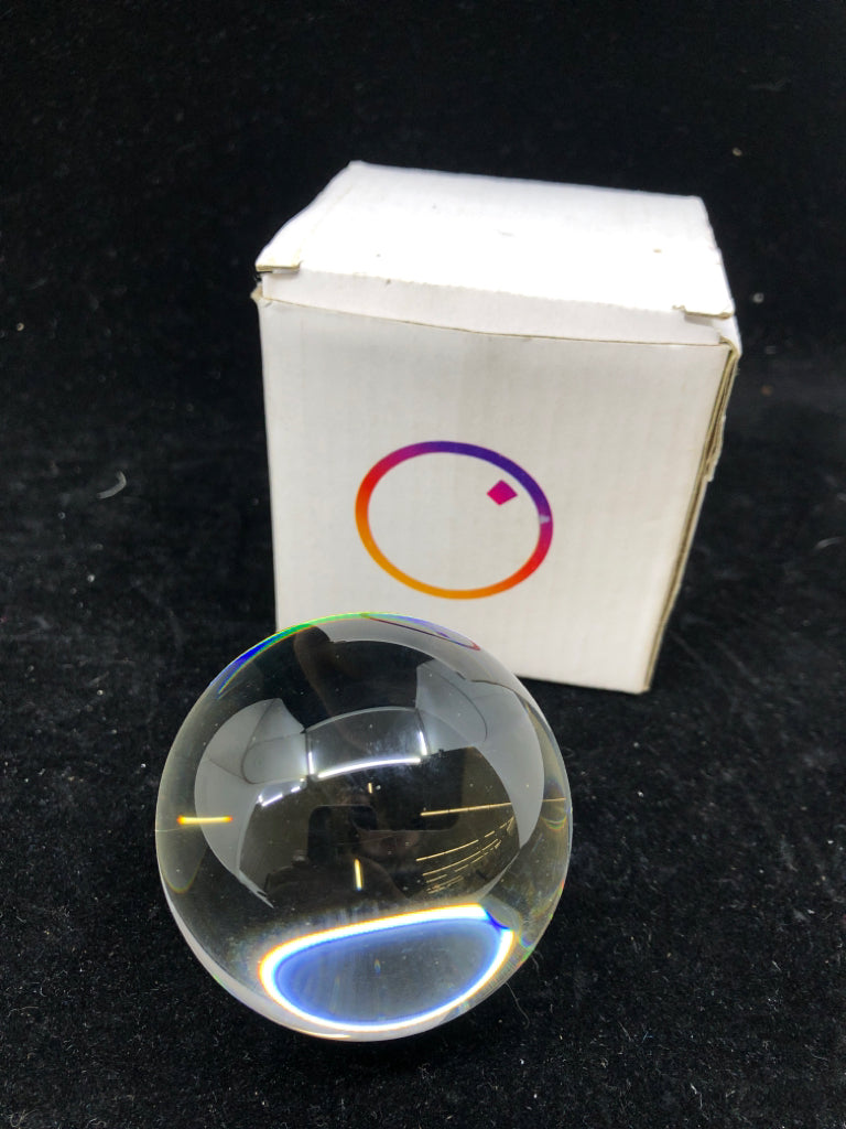 GLASS LENSBALL W/BOX.