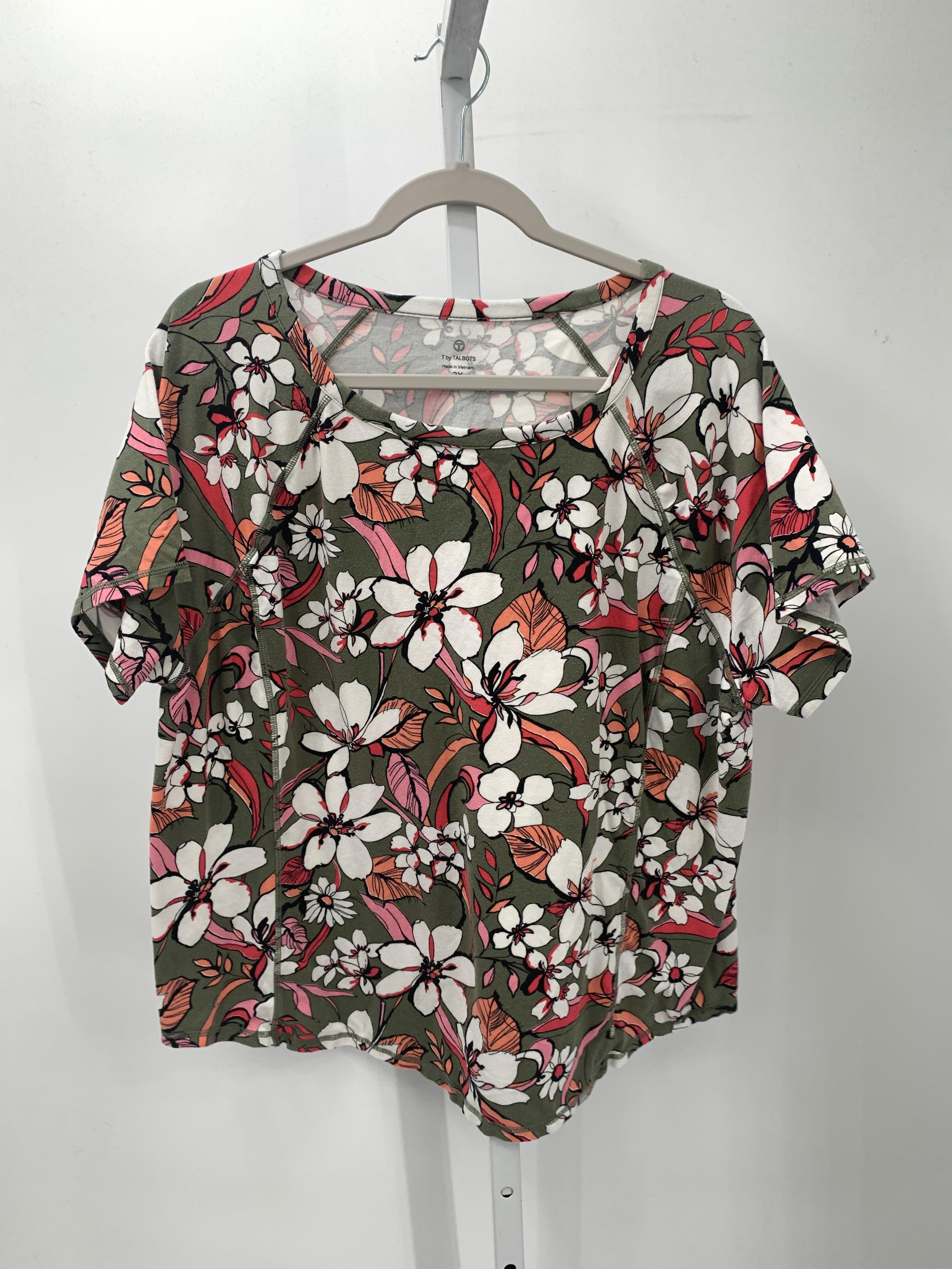 Talbots Size 2X Womens Short Sleeve Shirt