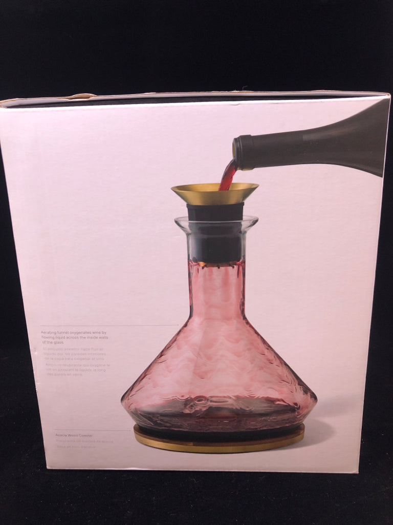 NIB RBT DECANTER W/COASTER.