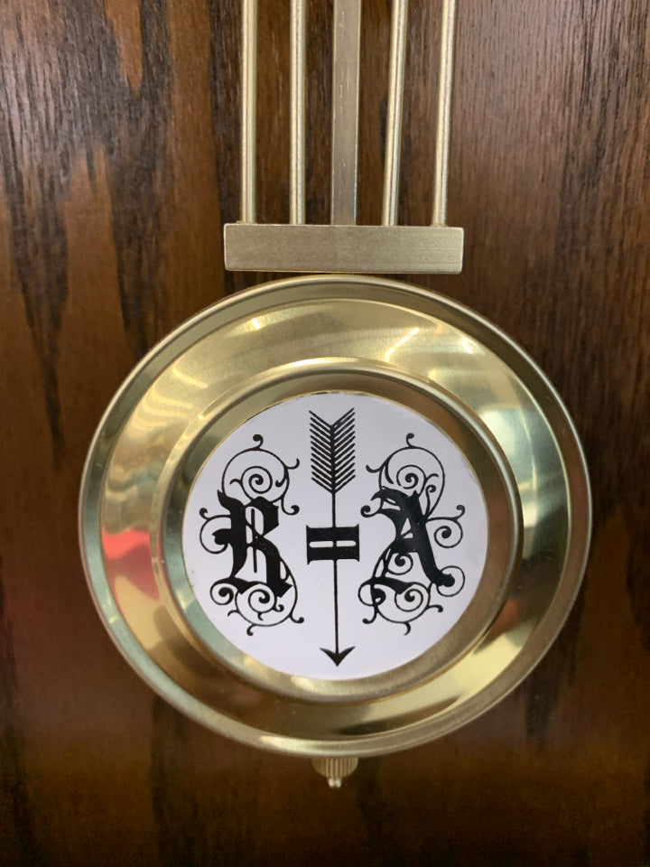 VERSAILLES PENDULUM WALL CLOCK W/WESTMINSTER CHIME.