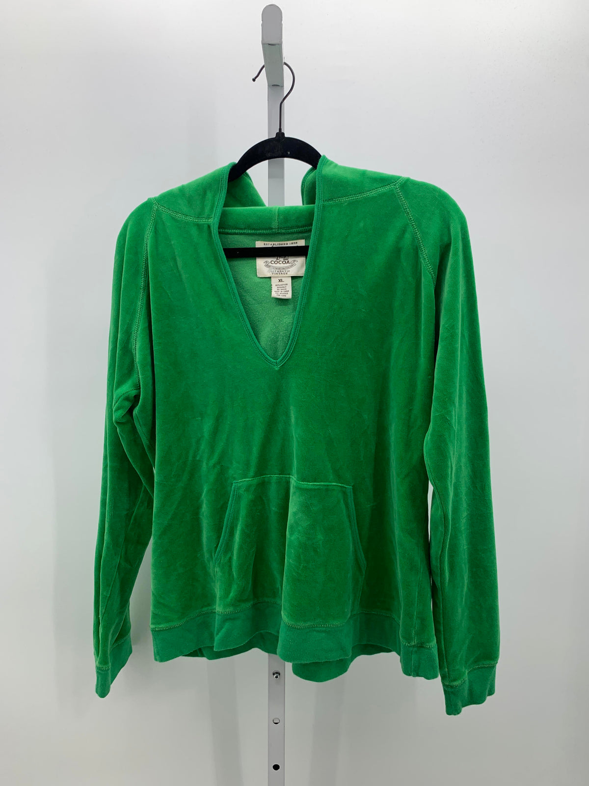 Cocoa Size Extra Large Misses Long Sleeve Shirt
