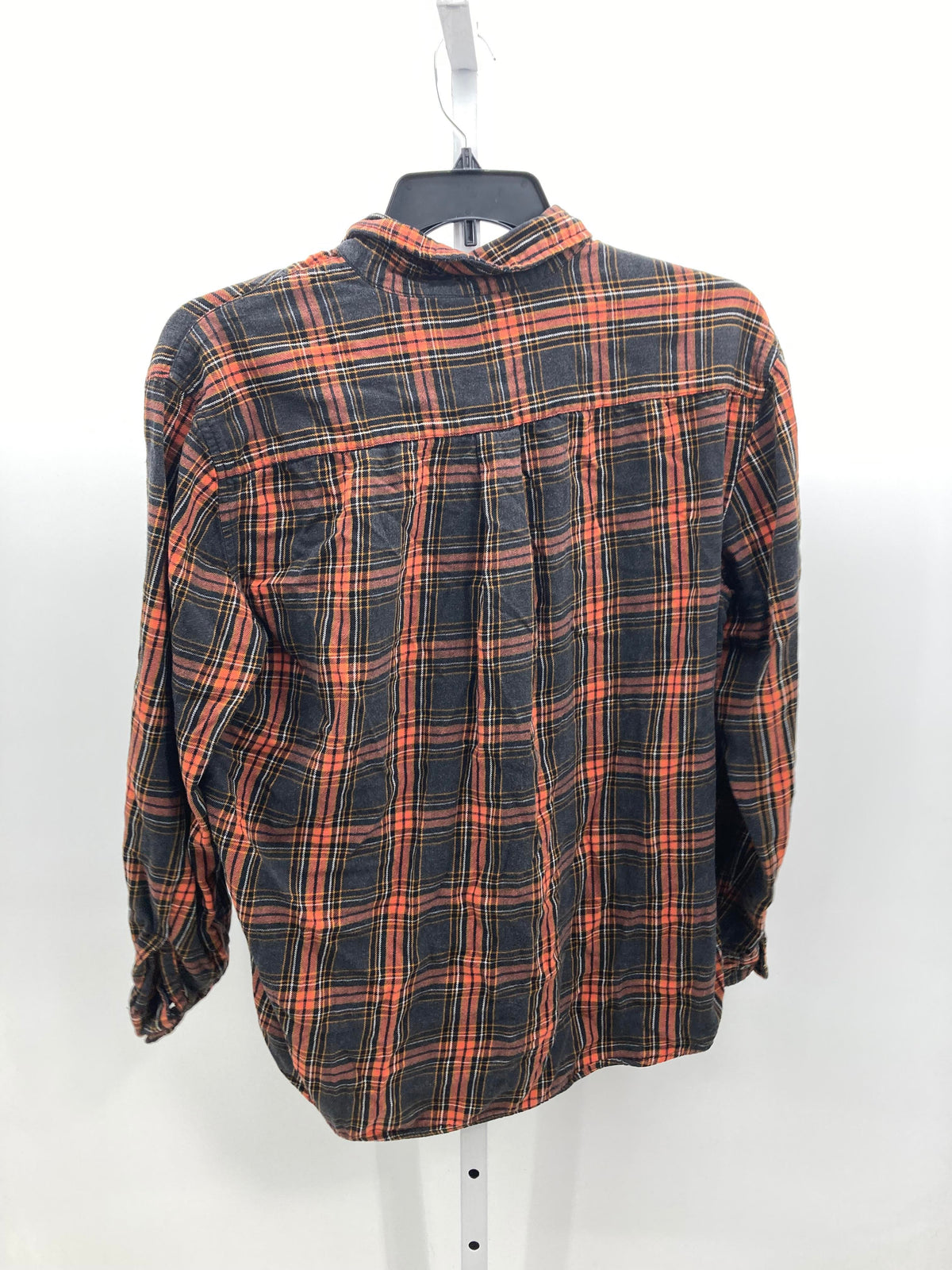 ORANGE PLAID BTN DOWN