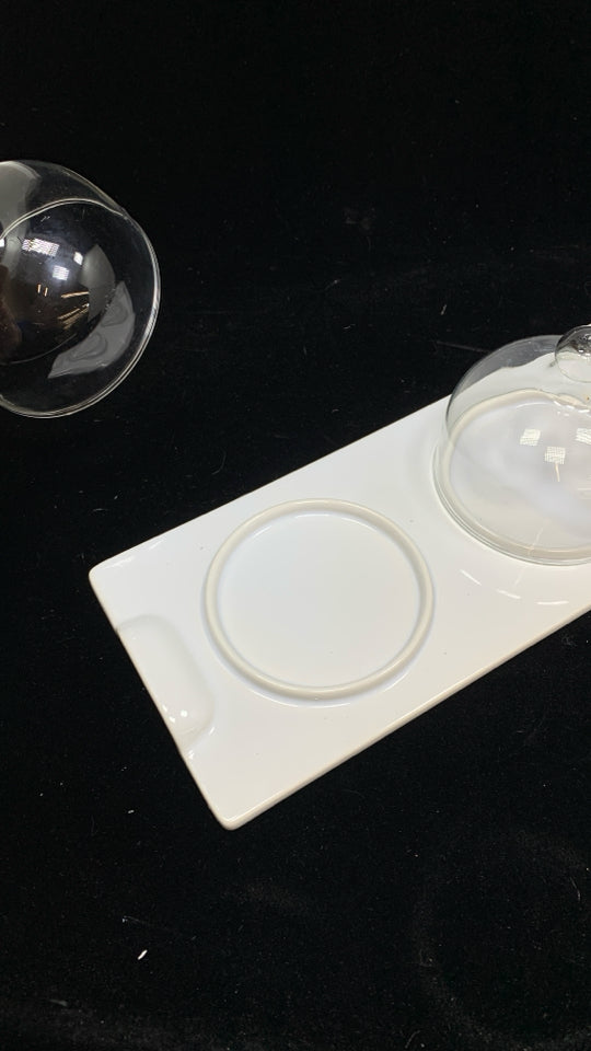 4PC PIER 1 TIDBIT TRAY.