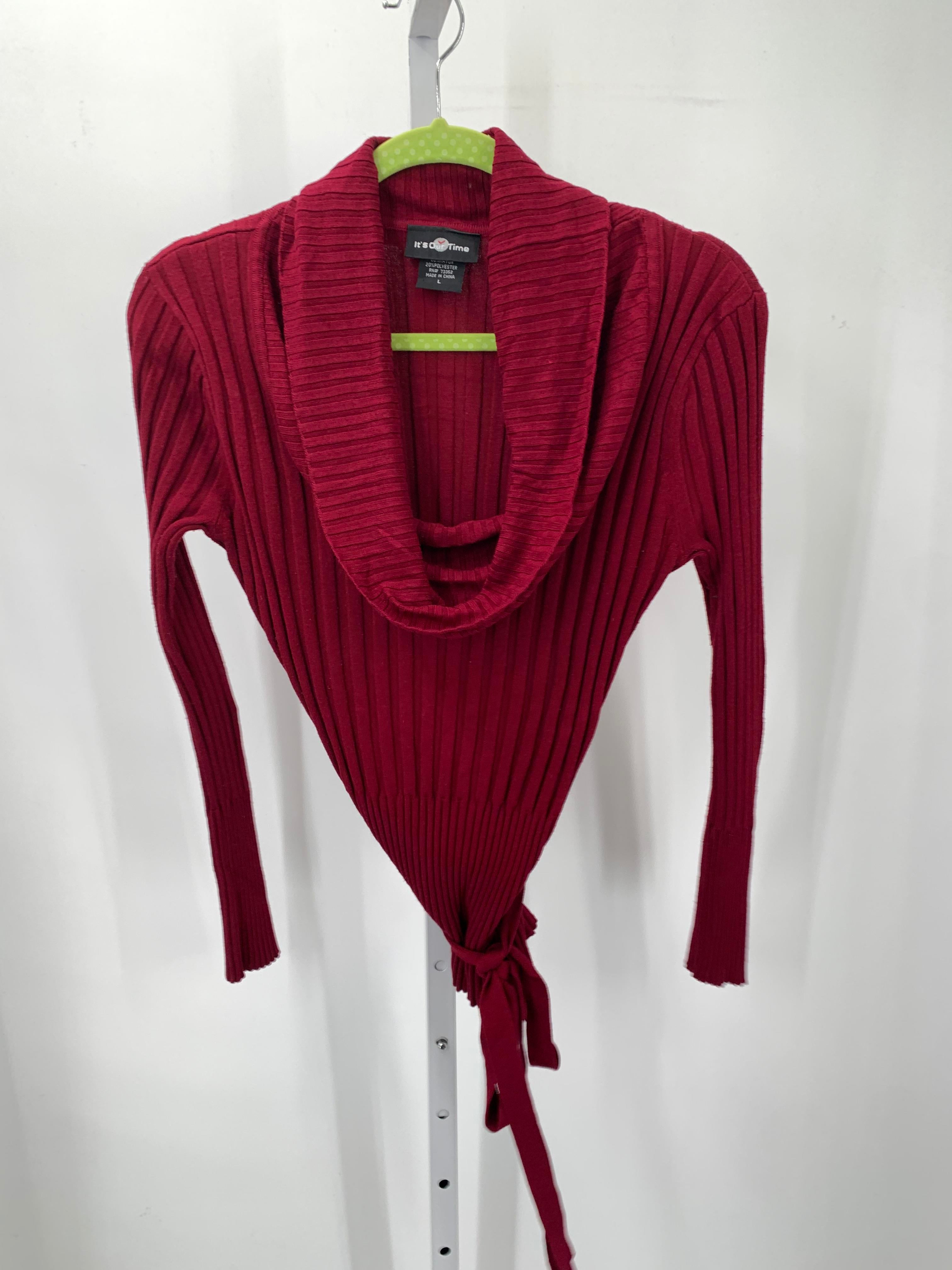 It's Our Time Size Large Misses Long Slv Sweater