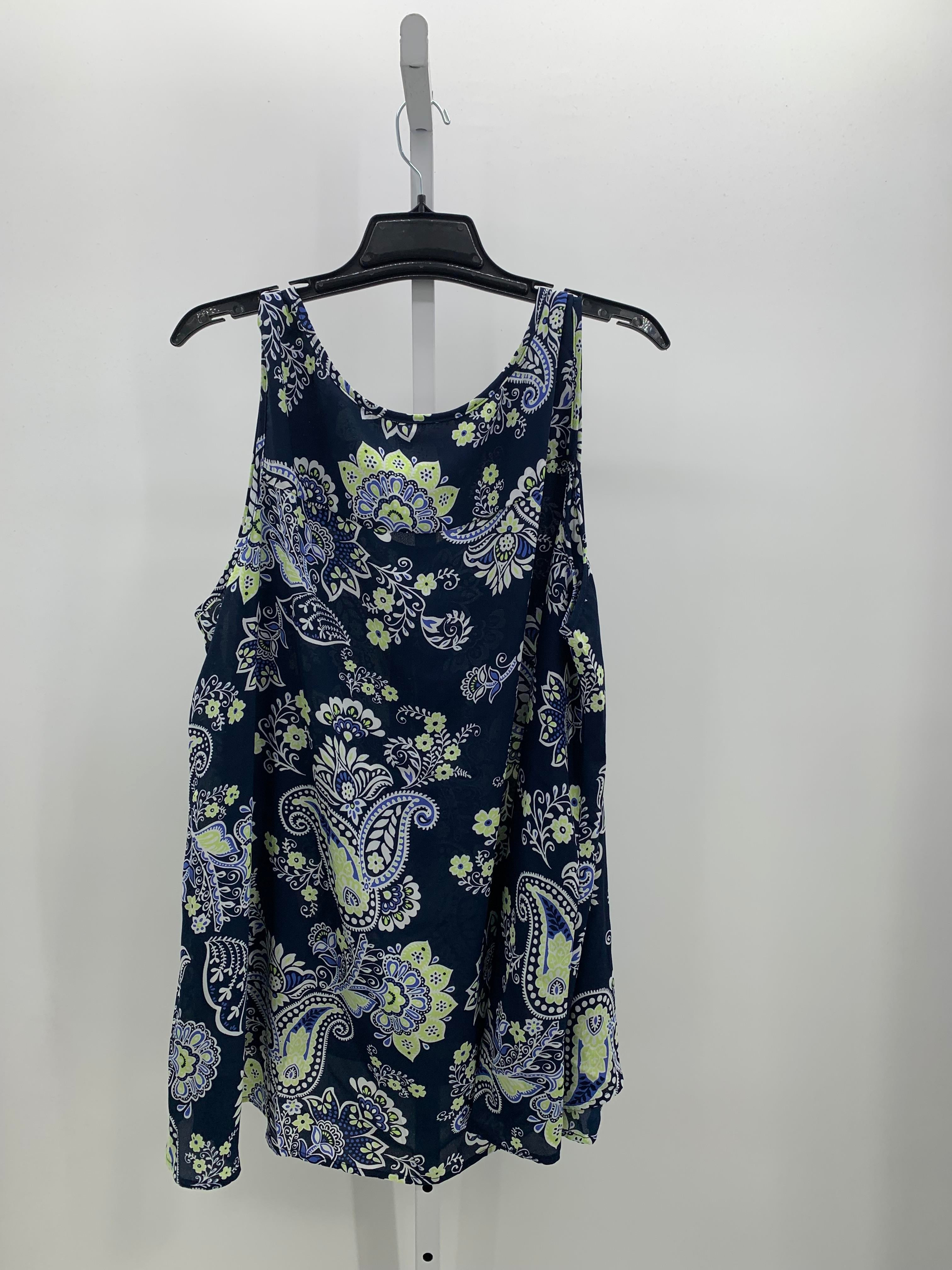 Woman Within Size 2X Womens Sleeveless Shirt