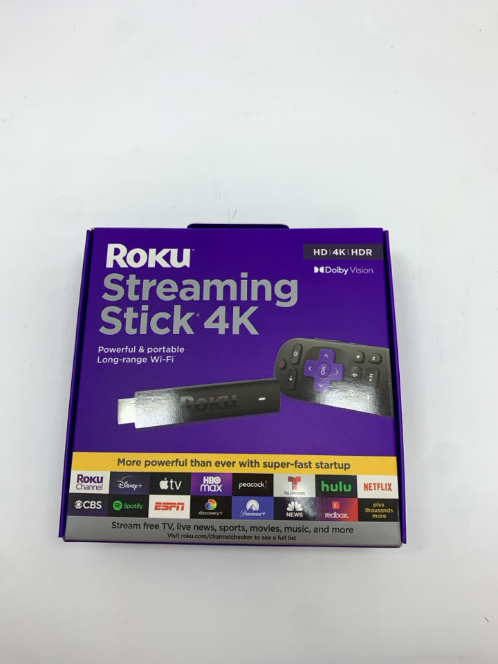 NIB ROKU STREAMING STICK 4K.