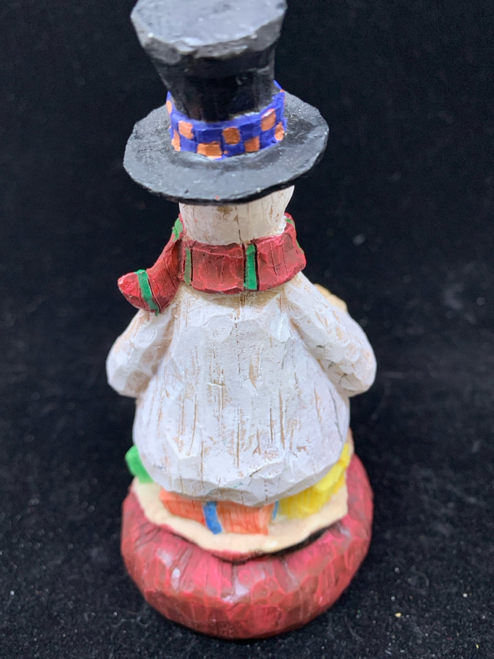 RESIN SNOWMAN TEALIGHT.