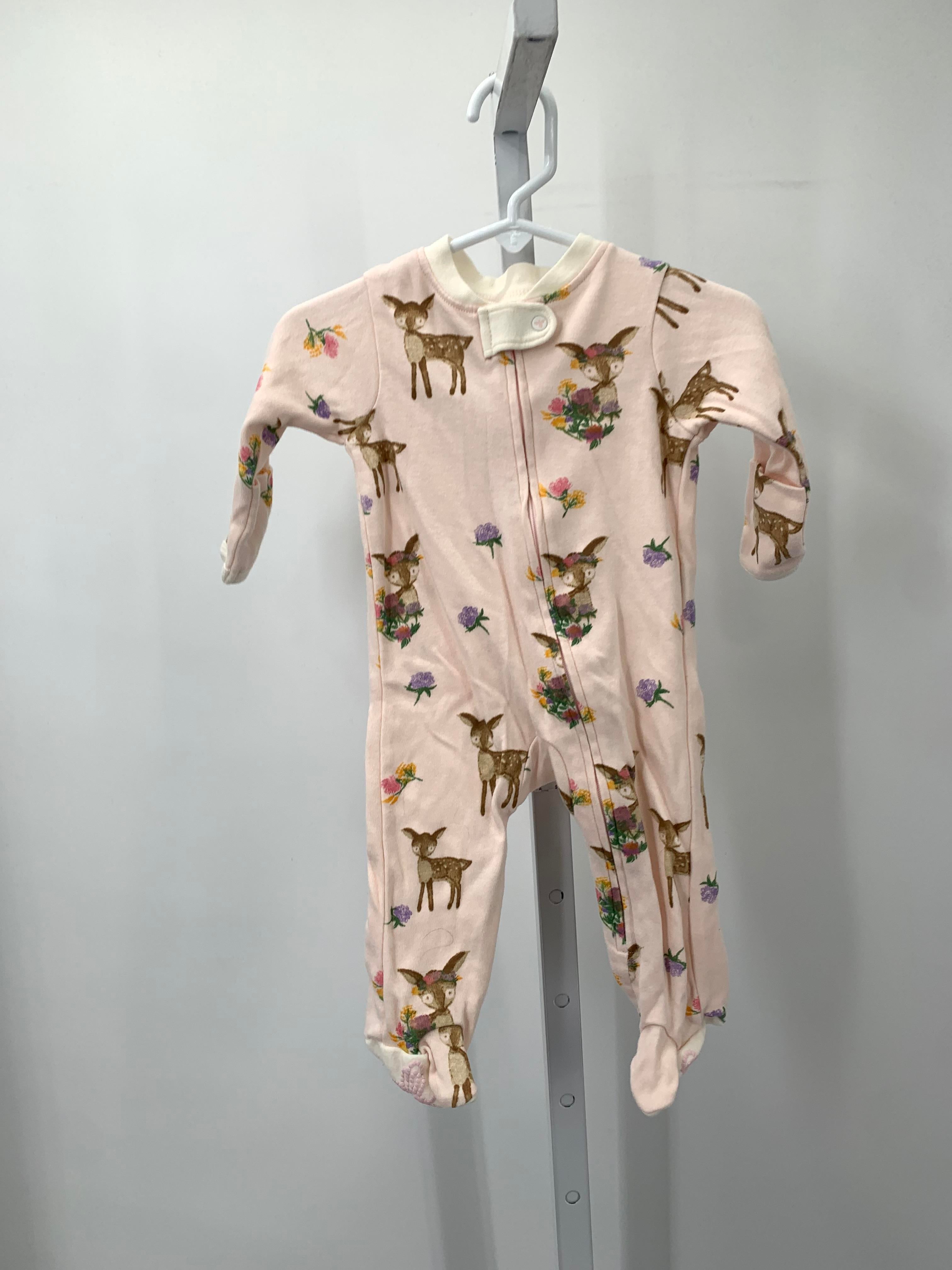 Burt's Bees Size 0-3 months Girls Long Slv. Romper