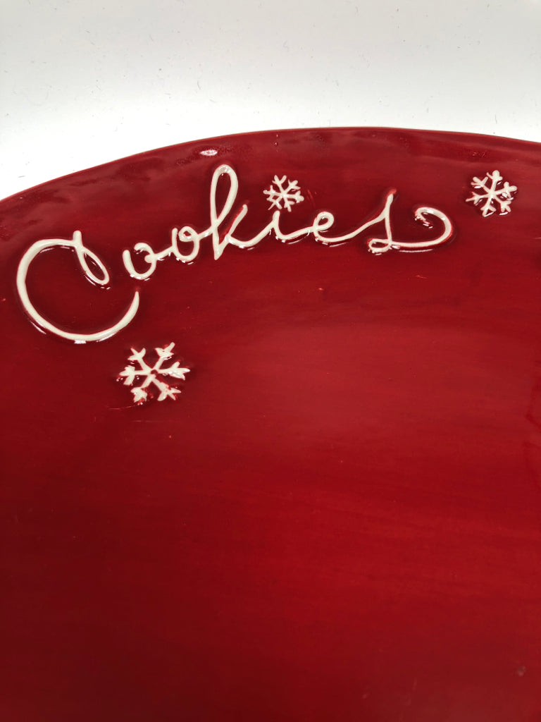 WINTER COOKIES PLATTER RED.