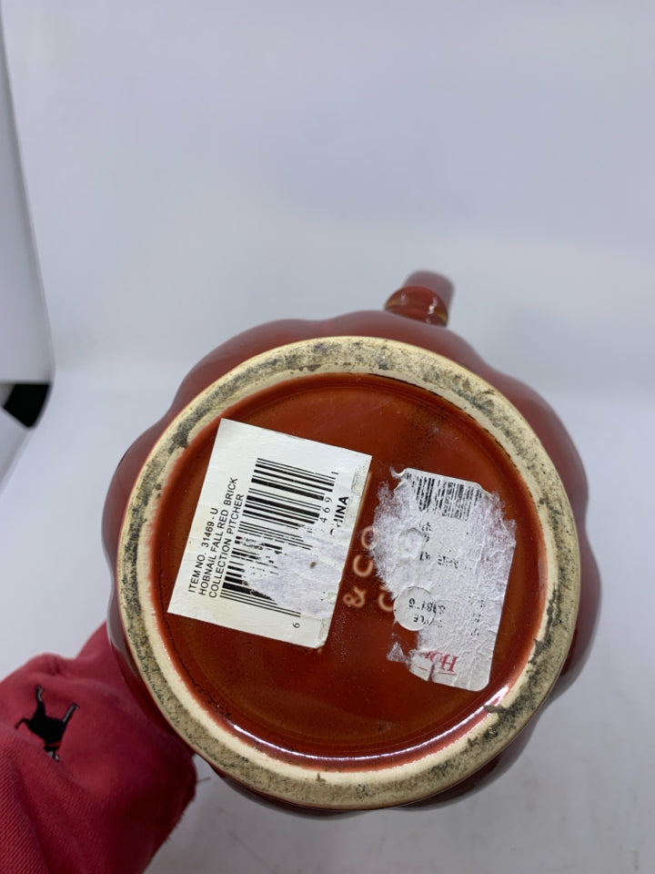 BEADED FOOTED BOTTOM DISTRESSED LOOK PITCHER.