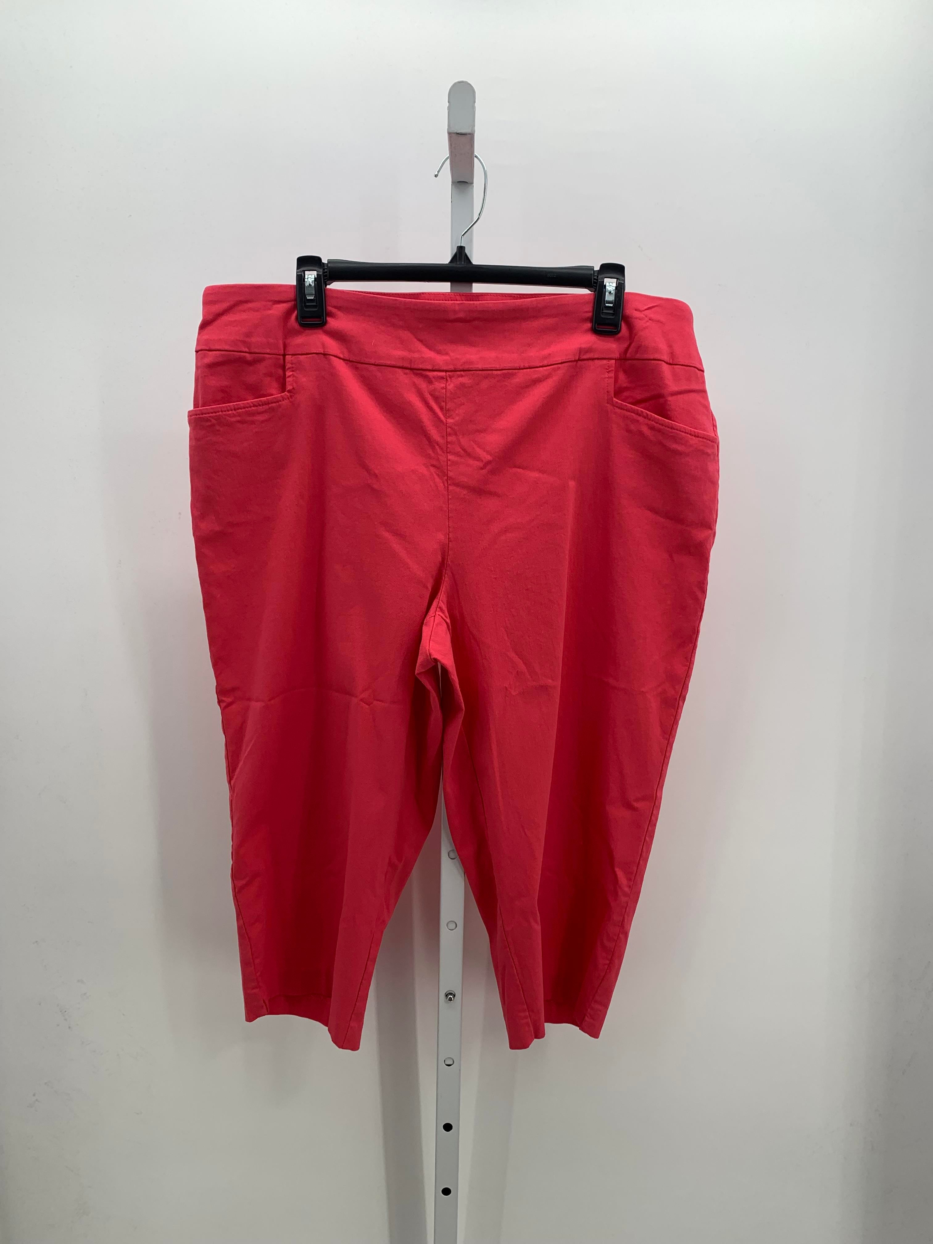 Terra & Sky Size 1X Womens Capri Pants