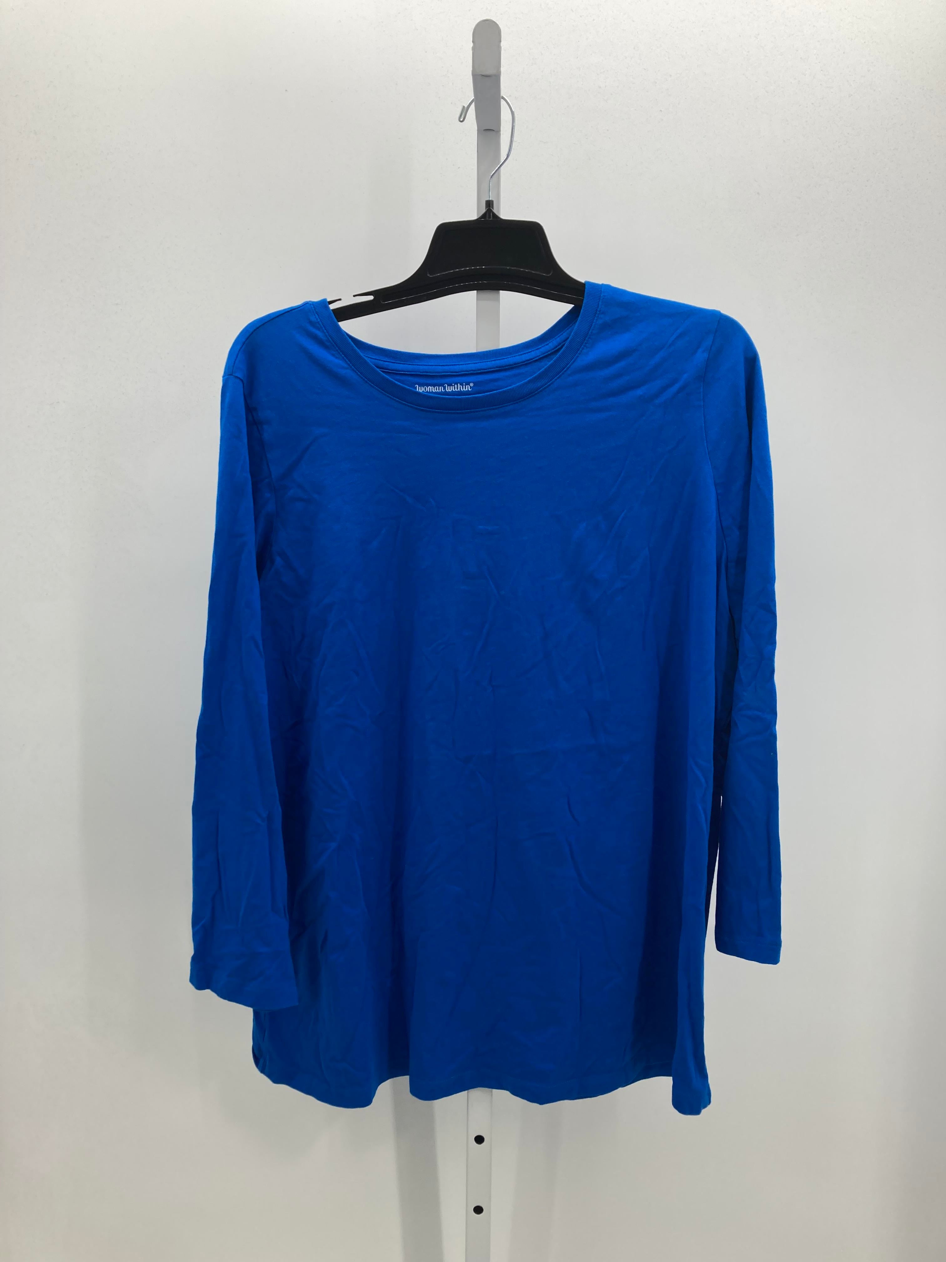 Woman Within Size 1X Womens Long Sleeve Shirt