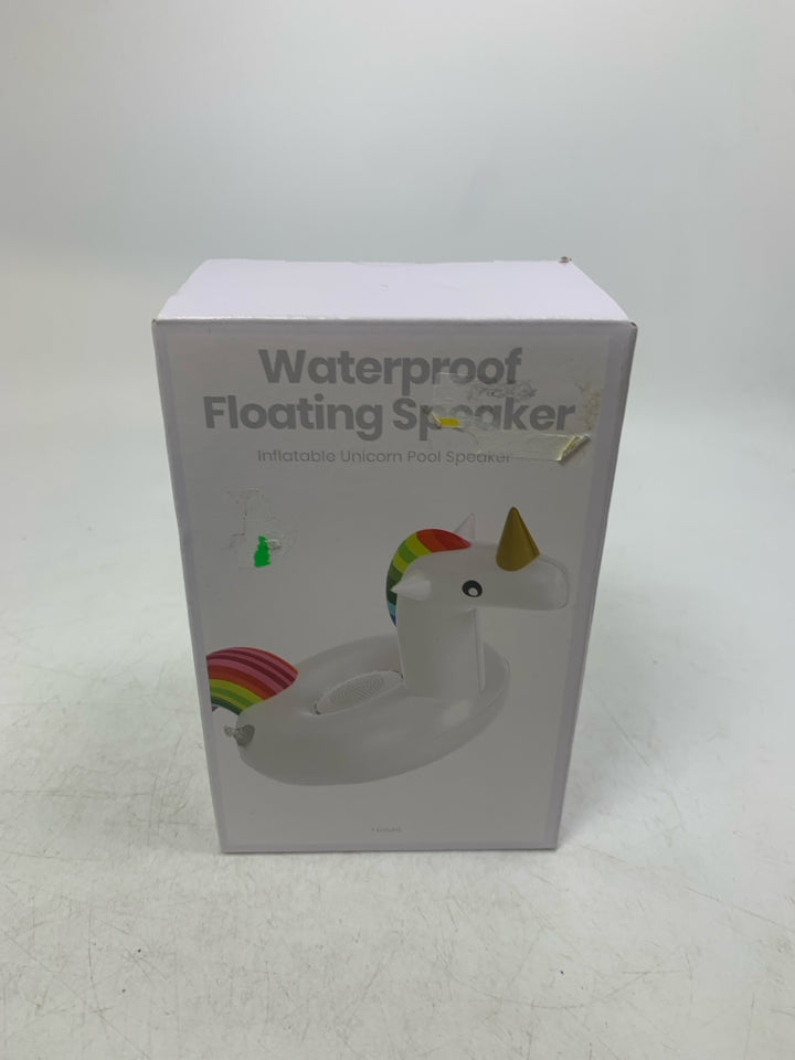 NIB INFLATABLE UNICORN SMALL POOL SPEAKER.