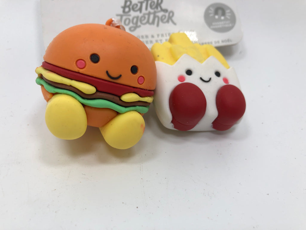 NIP BURGER & FRIES ORNAMENTS.