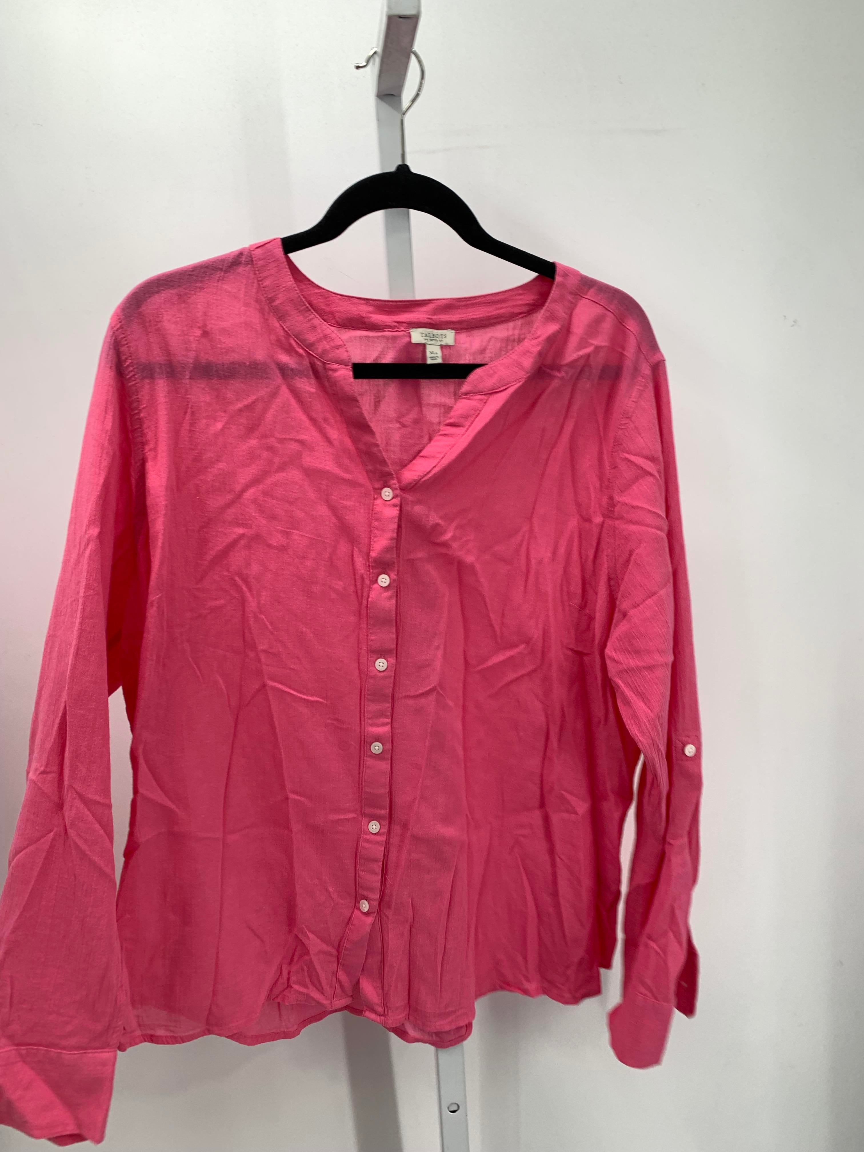 Talbots Size X Large Petite Petite Long Sleeve Shirt