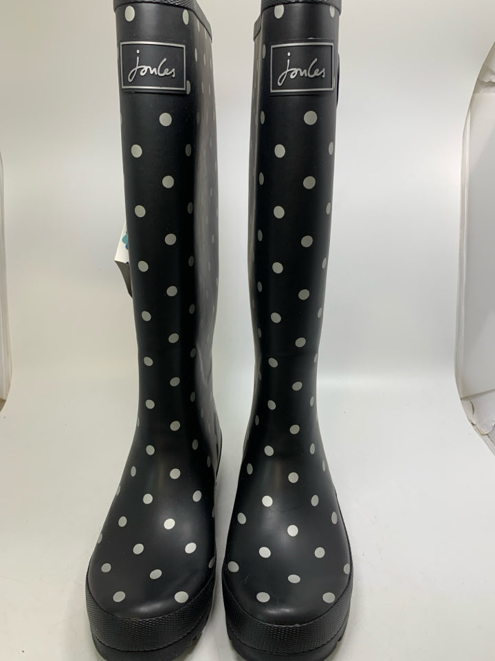 Joules Wellyprint Polka Dot Rain Boots- New With Tags