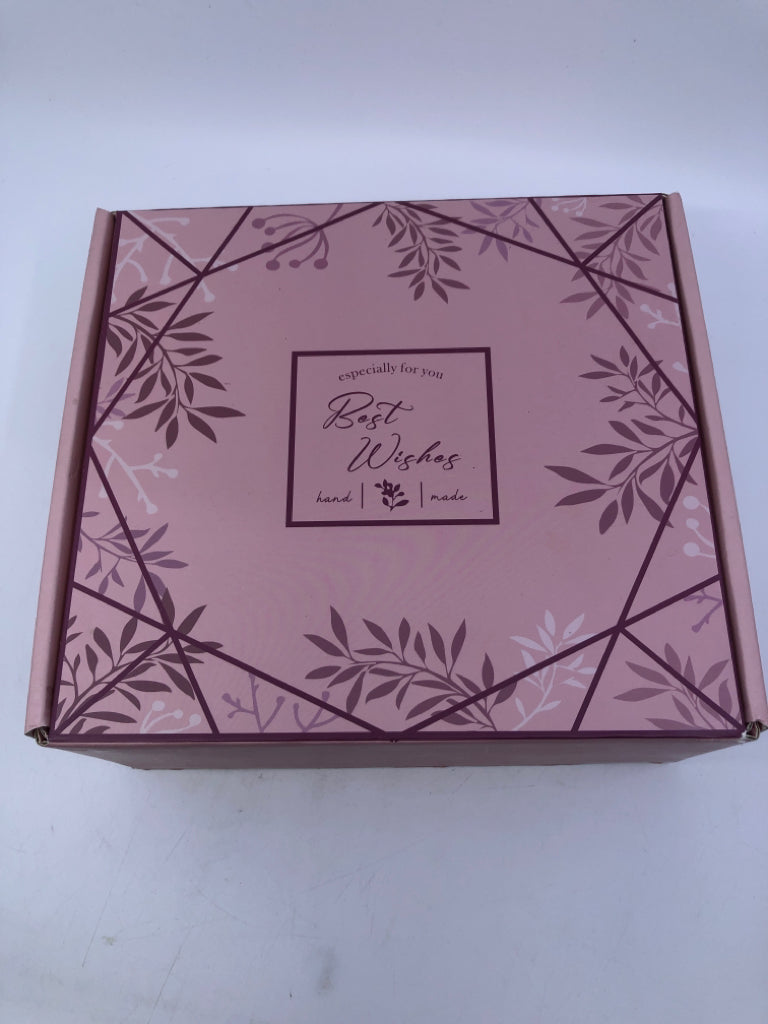 NIB BEST WISHES FOR YOU TUMBLER & TRINKET TRAY GIFT SET.
