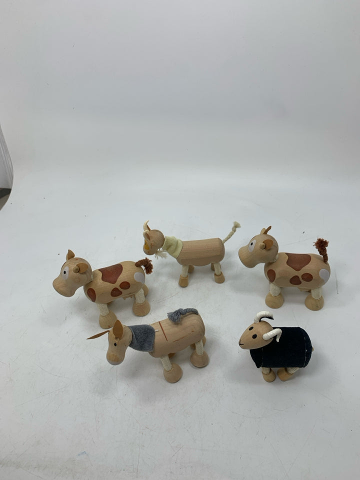 Anamalz Wooden Animal Figures Set of 5