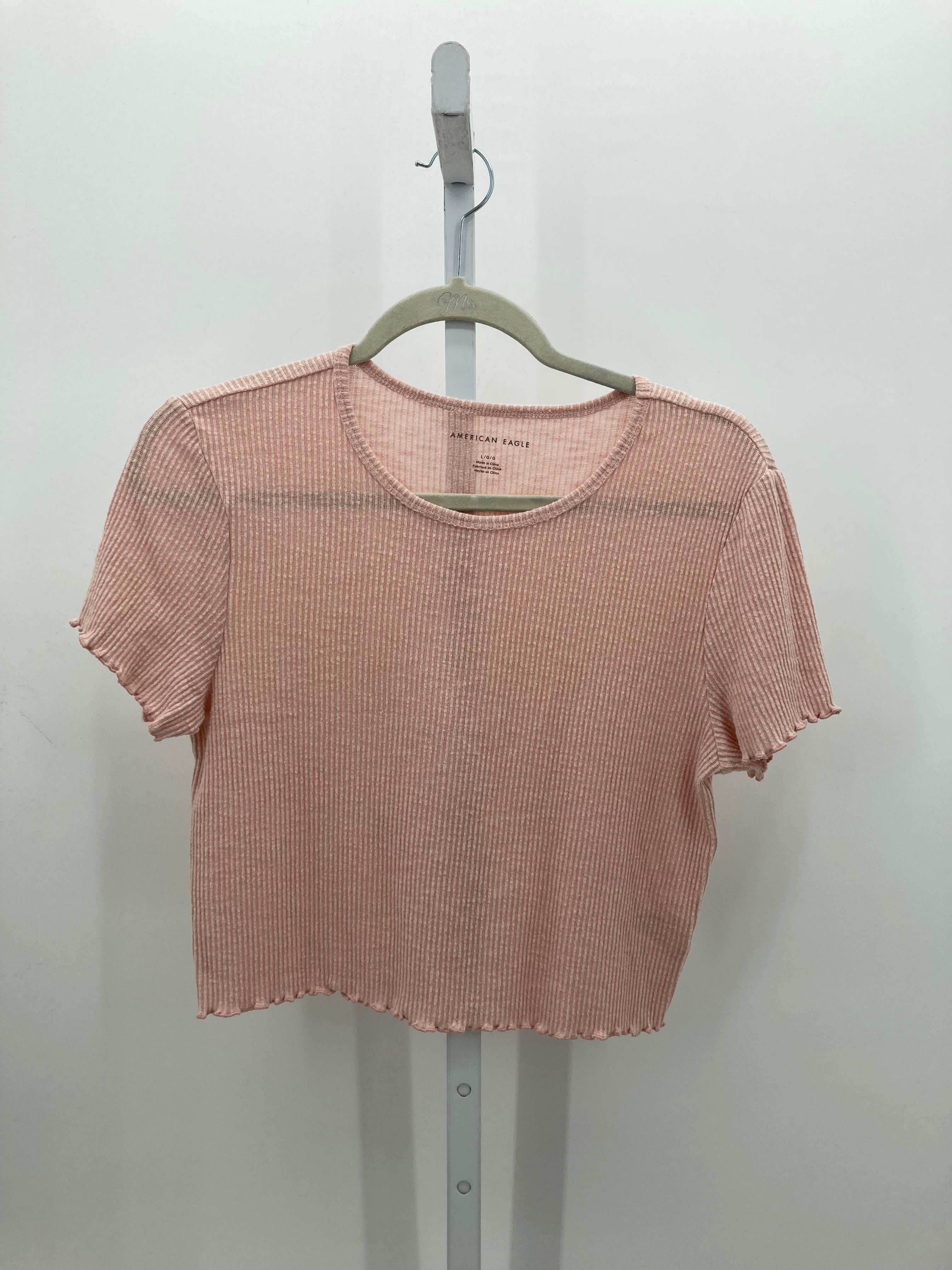 American Eagle Size Large Juniors Short Sleeve Shirt