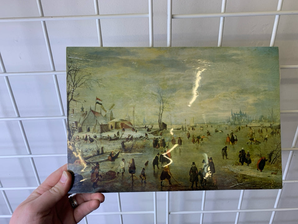NIP HENDRICK AVERCAMP SCENE WALL PLAQUE.