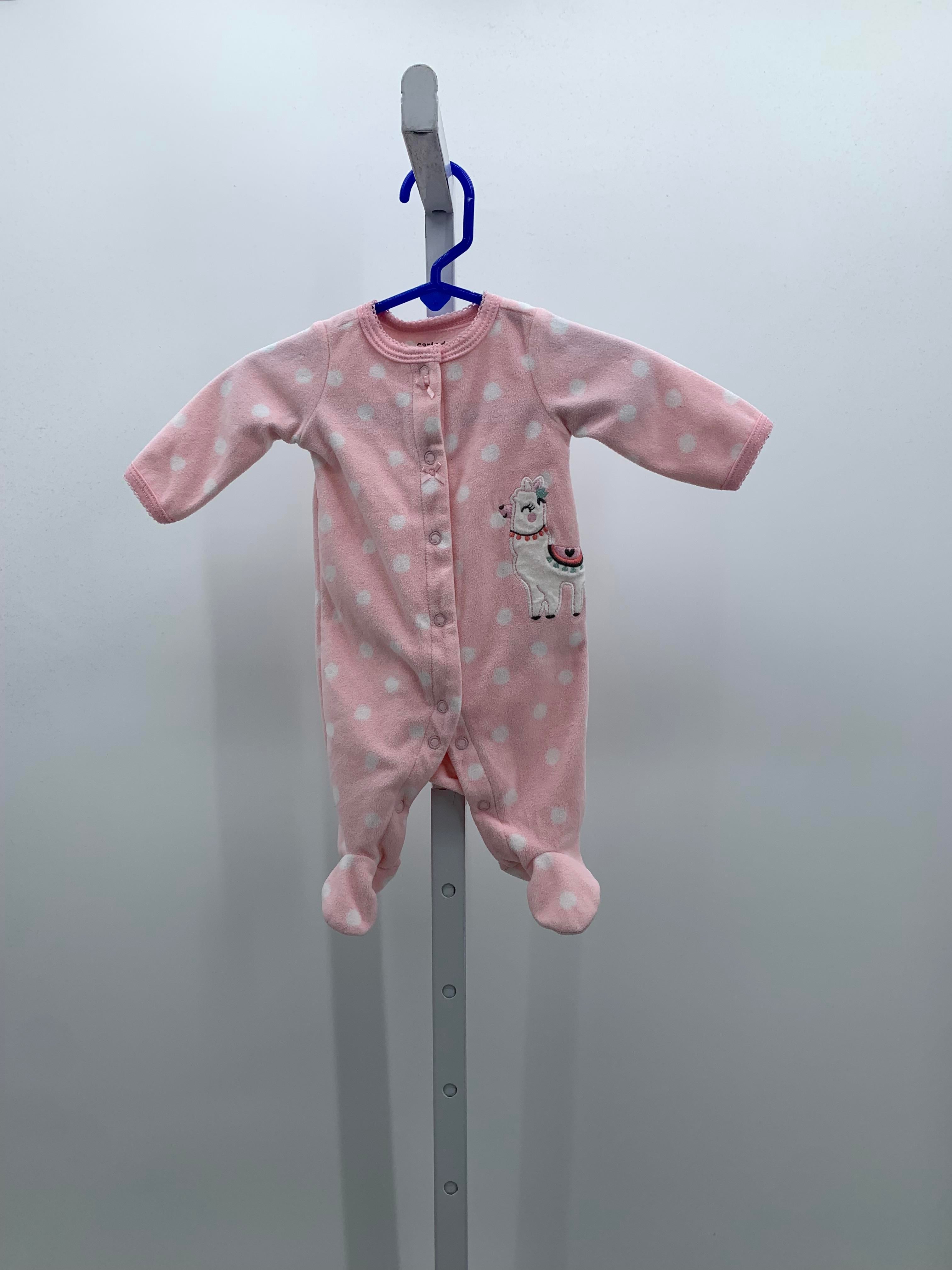 Carters Size Newborn Girls Long Slv. Romper
