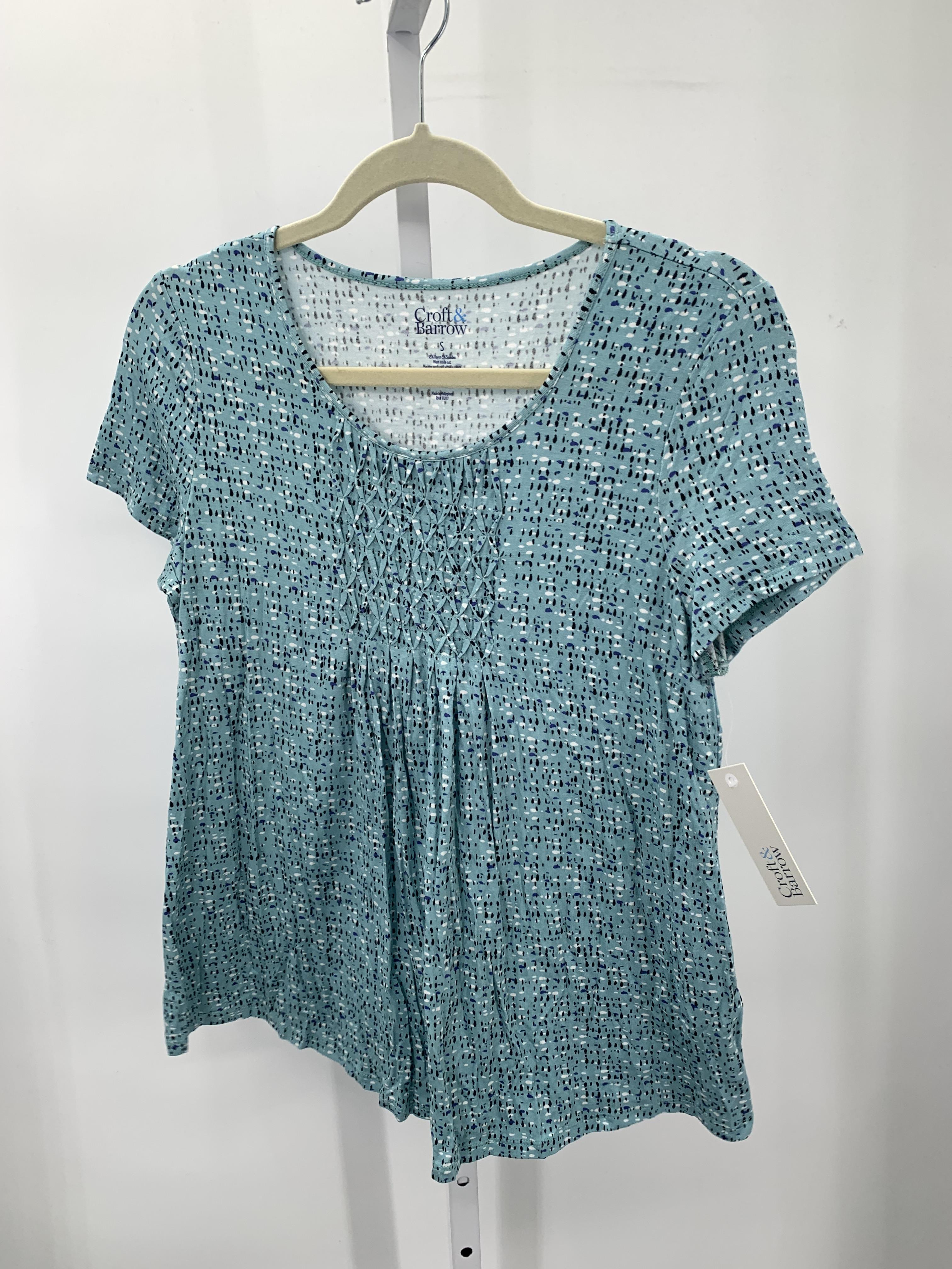 Croft & Barrow Size Small Misses Short Sleeve Shirt