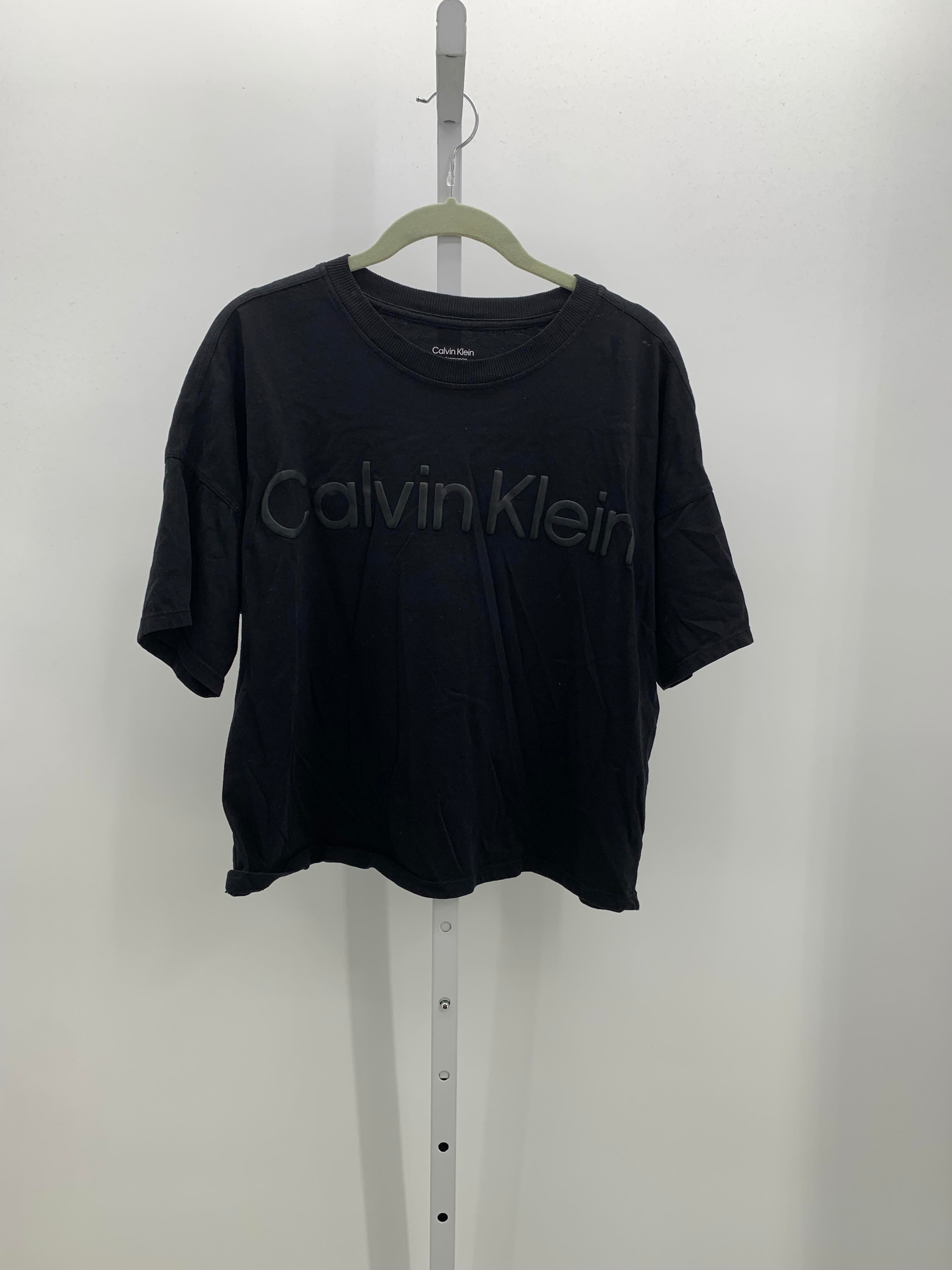 Calvin Klein Size Large Misses Short Sleeve Shirt