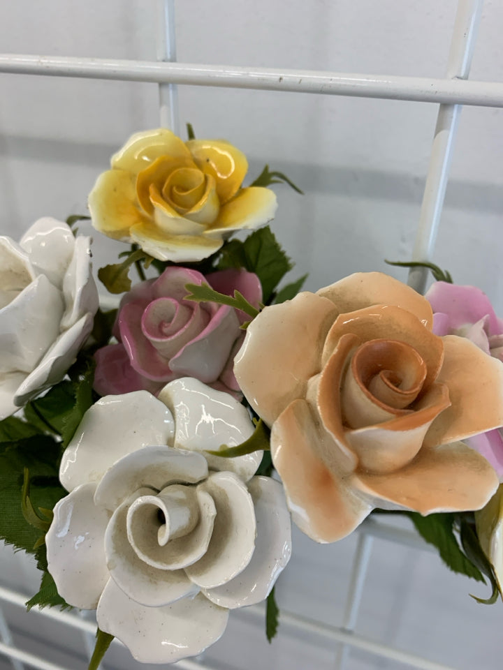 CERAMIC ROSE BOUQUET.