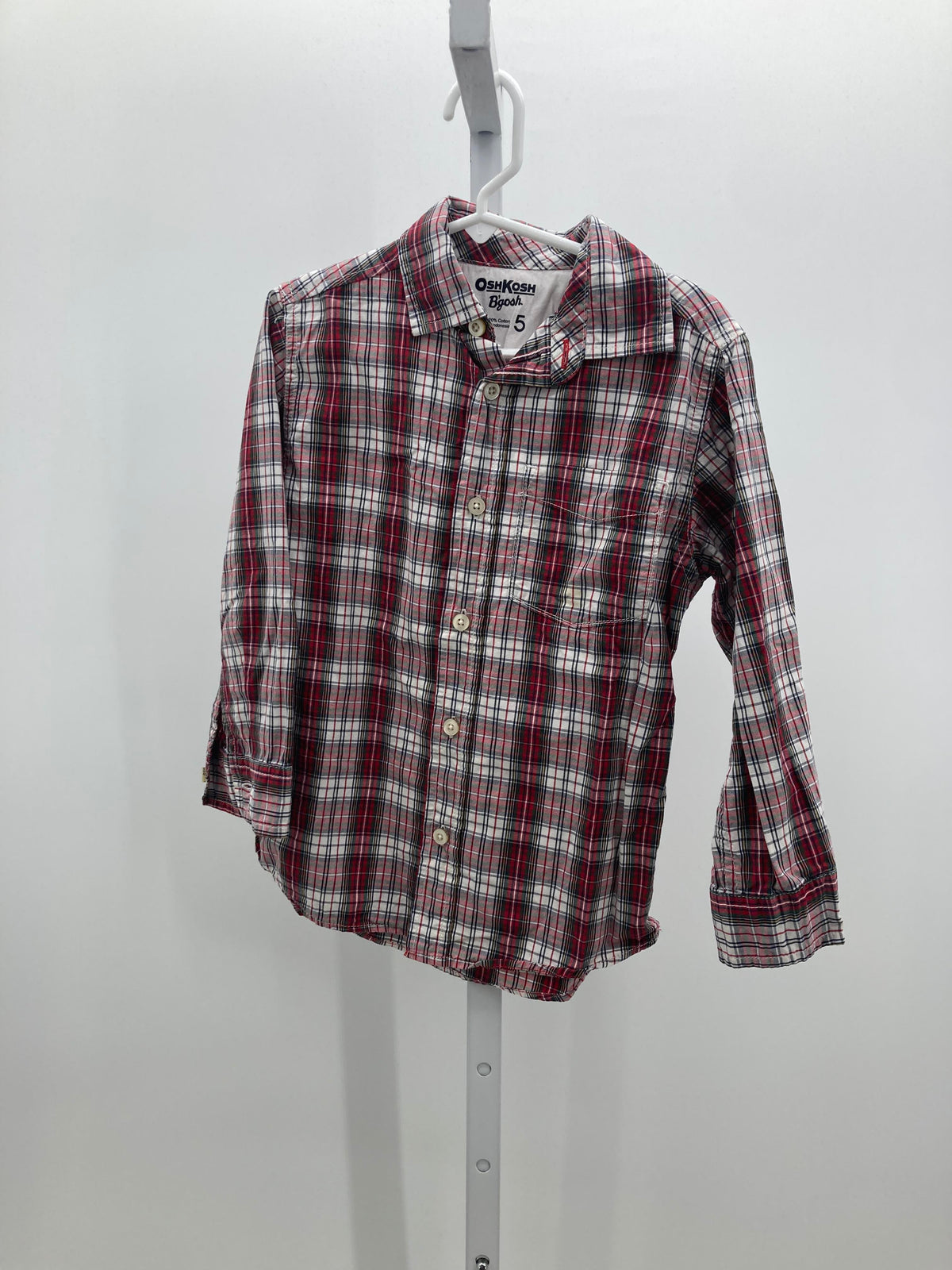 PLAID BTN DOWN