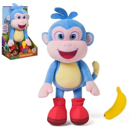 Dora the Explorer Dora, Official Bananas for Boots Interactive Plush Toy, 13"Wal